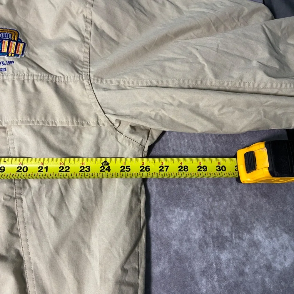 Vintage 1999 Logo Athletic NFL Super Bowl XXXIII Experience Jacket Tan Mens XL